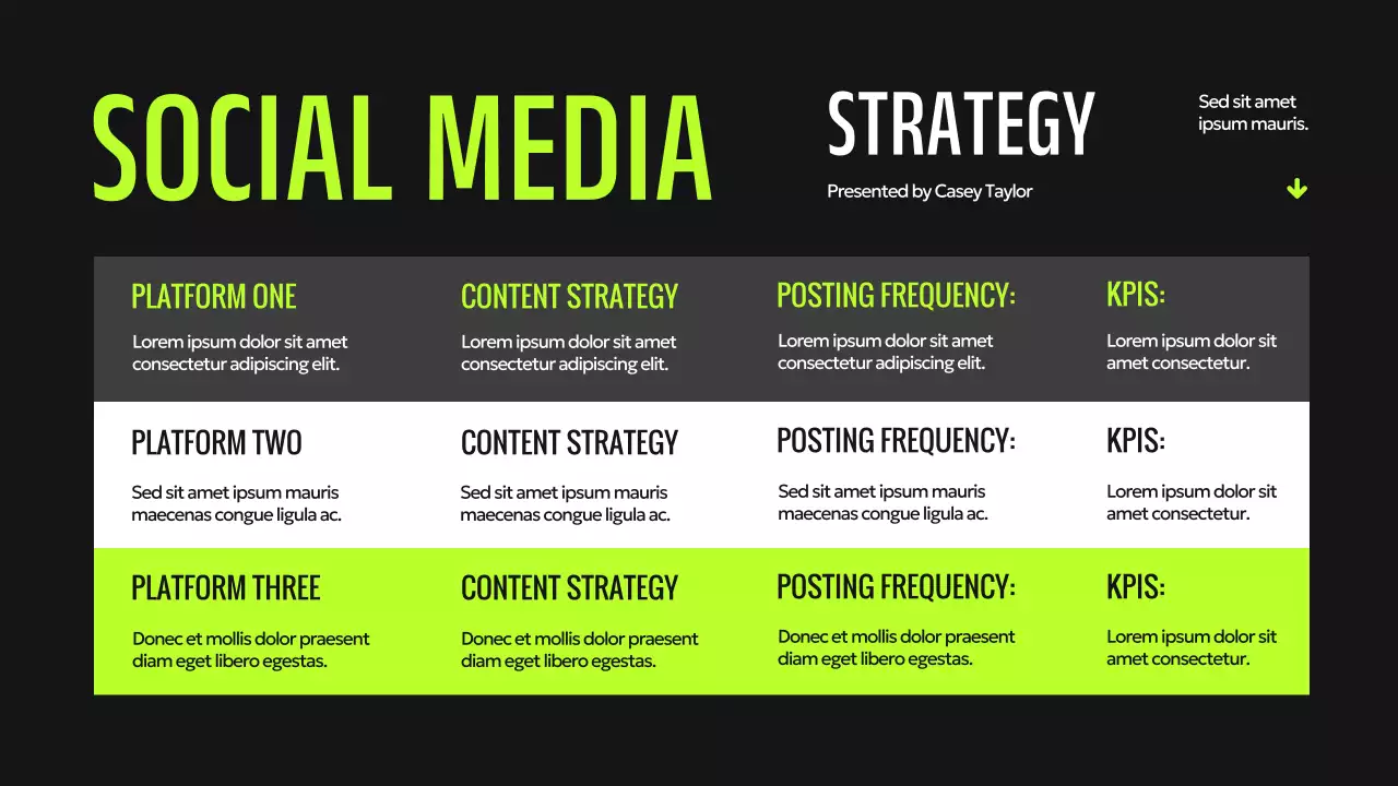 Black and Neon Green Modern Digital Marketing Pitch Presentation