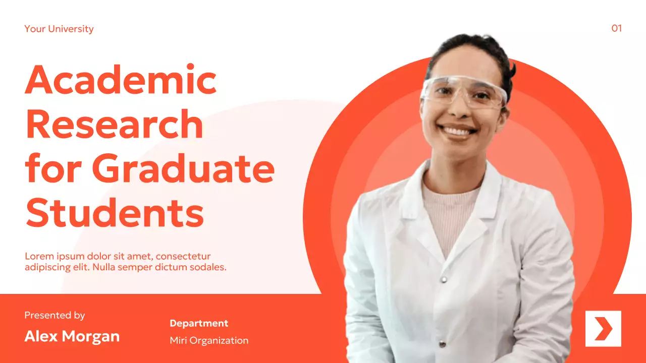 Orange Modern Academic Research Guide Presentation