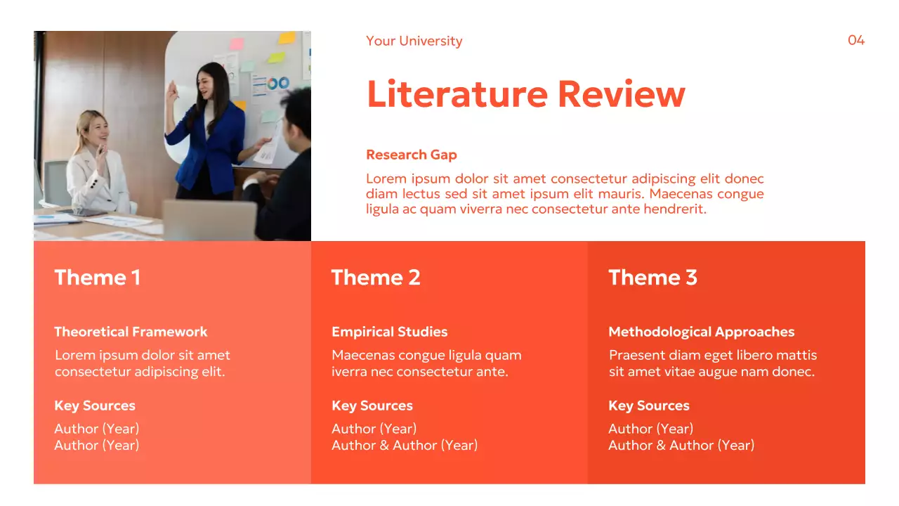 Orange Modern Academic Research Guide Presentation