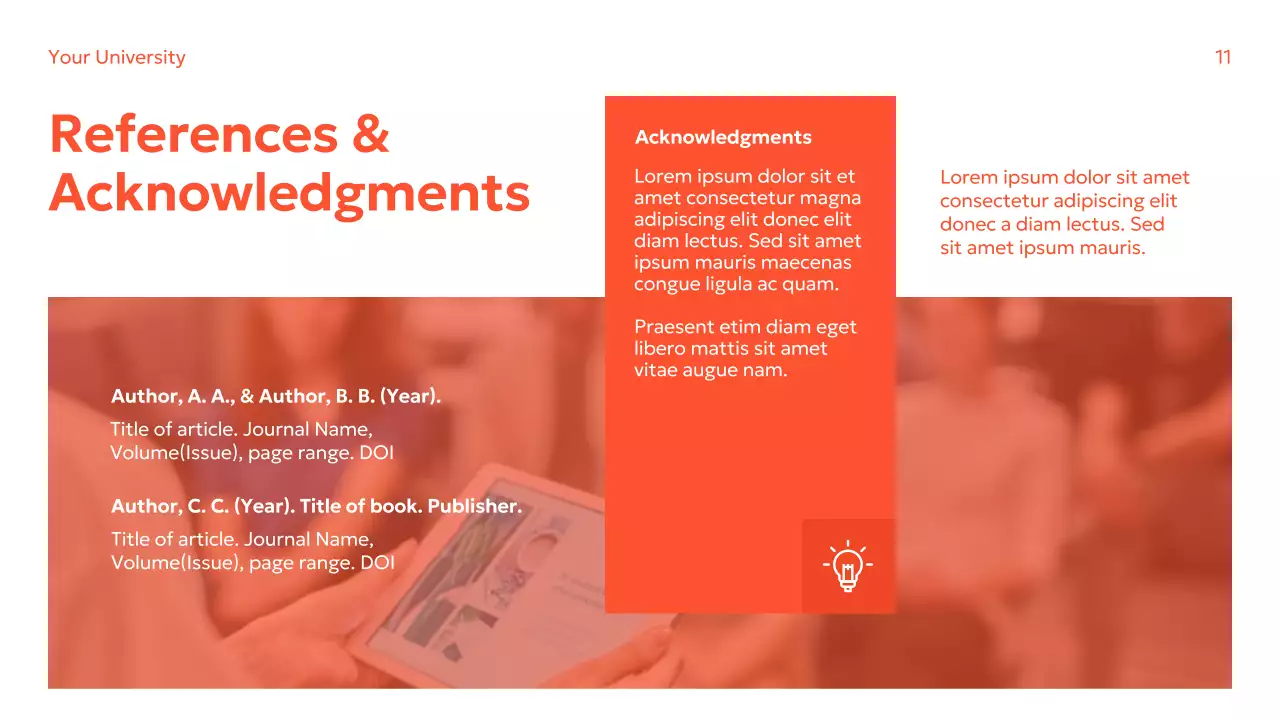 Orange Modern Academic Research Guide Presentation