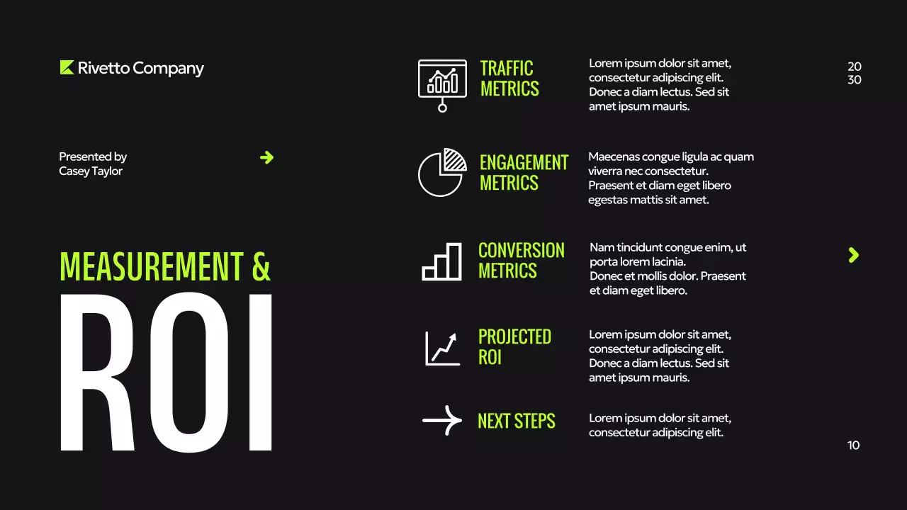 Black and Neon Green Modern Digital Marketing Pitch Presentation