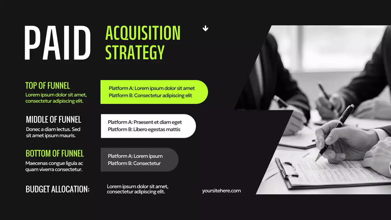 Black and Neon Green Modern Digital Marketing Pitch Presentation