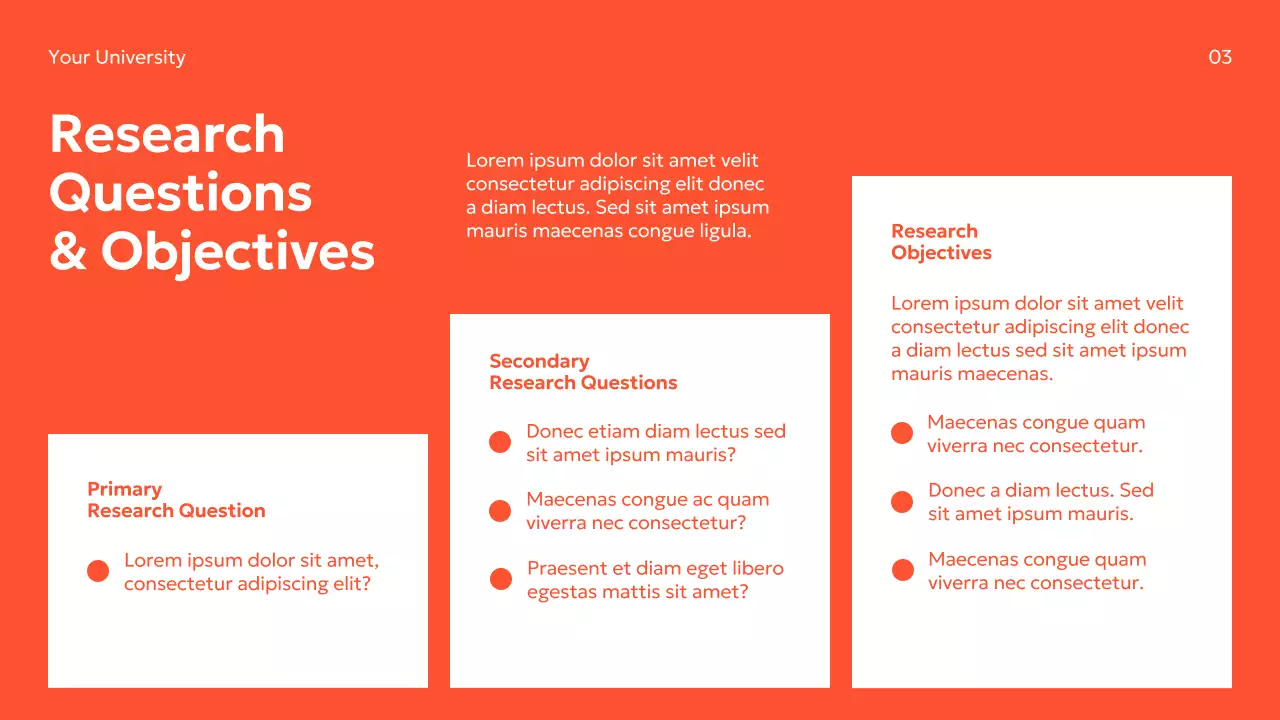 Orange Modern Academic Research Guide Presentation