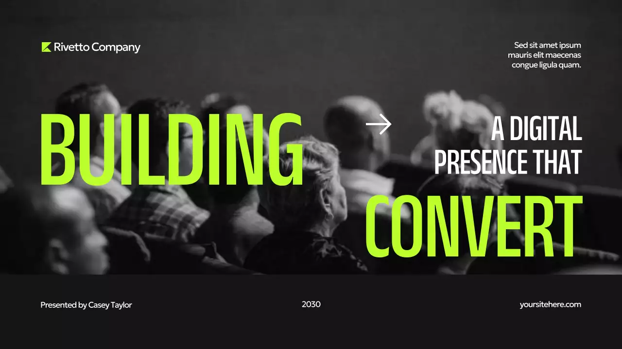 Black and Neon Green Modern Digital Marketing Pitch Presentation