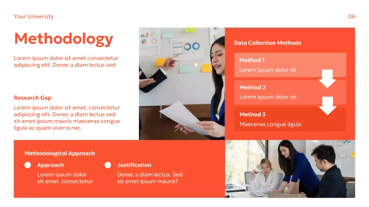 Orange Modern Academic Research Guide Presentation