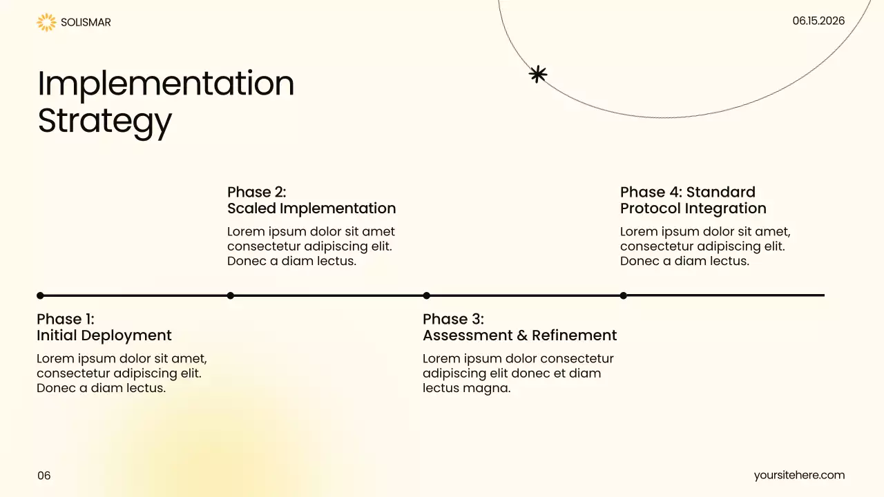 Yellow Modern Healthcare Insights Presentation