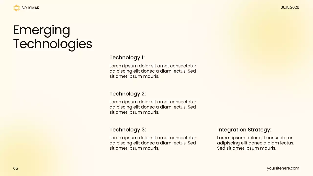 Yellow Modern Healthcare Insights Presentation