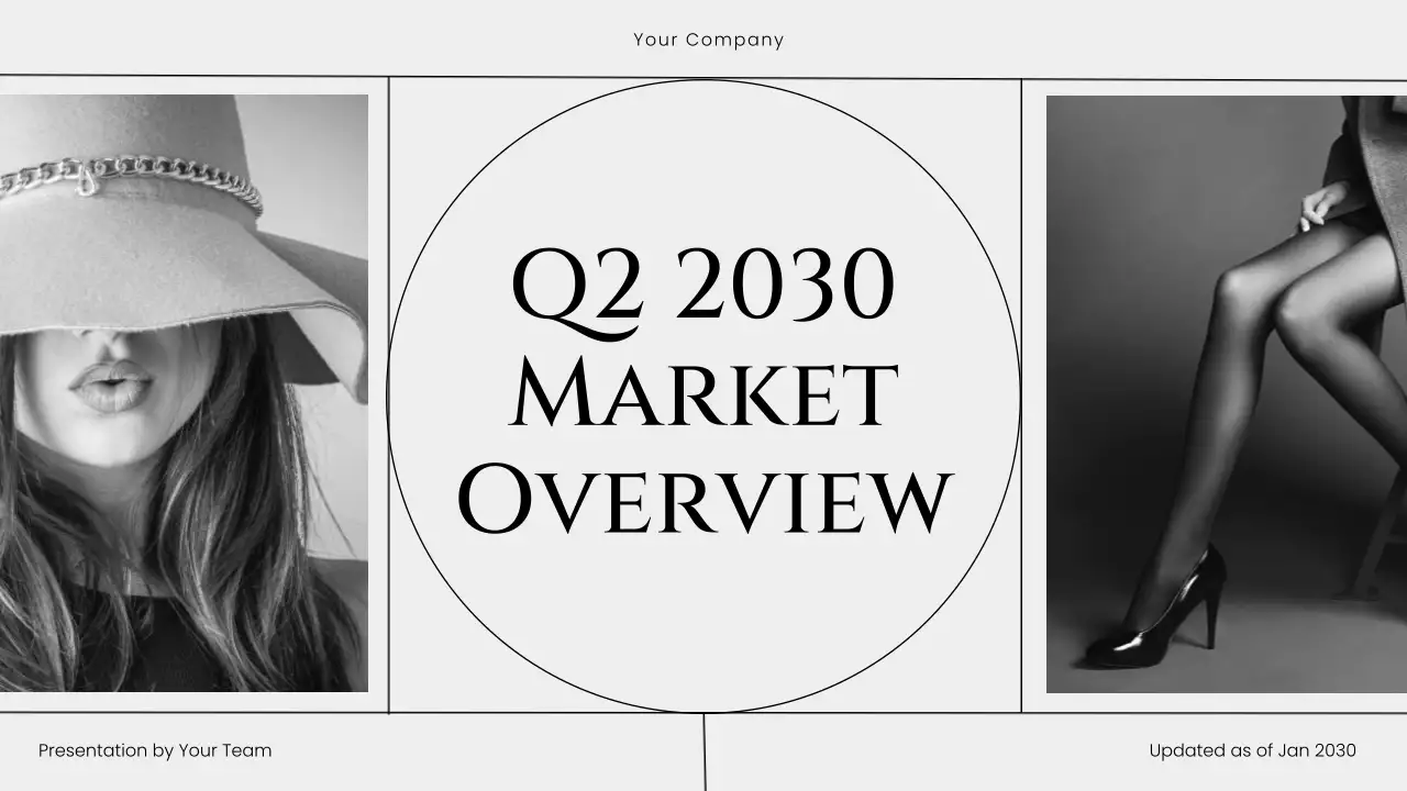 Grey Modern Market Overview Report Presentation