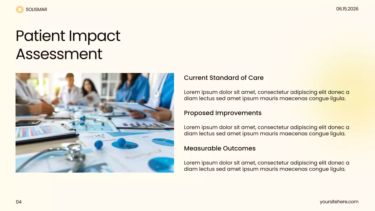 Yellow Modern Healthcare Insights Presentation