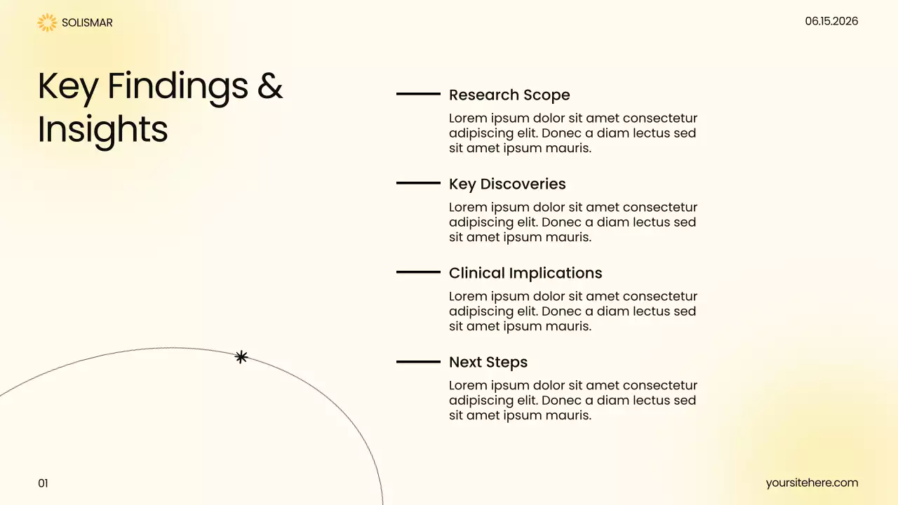 Yellow Modern Healthcare Insights Presentation