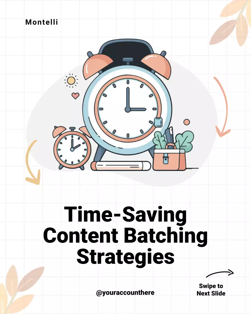 White and Peach Content Creation Strategy Instagram Post