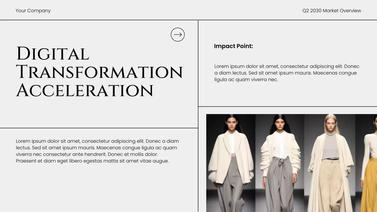 Grey Modern Market Overview Report Presentation