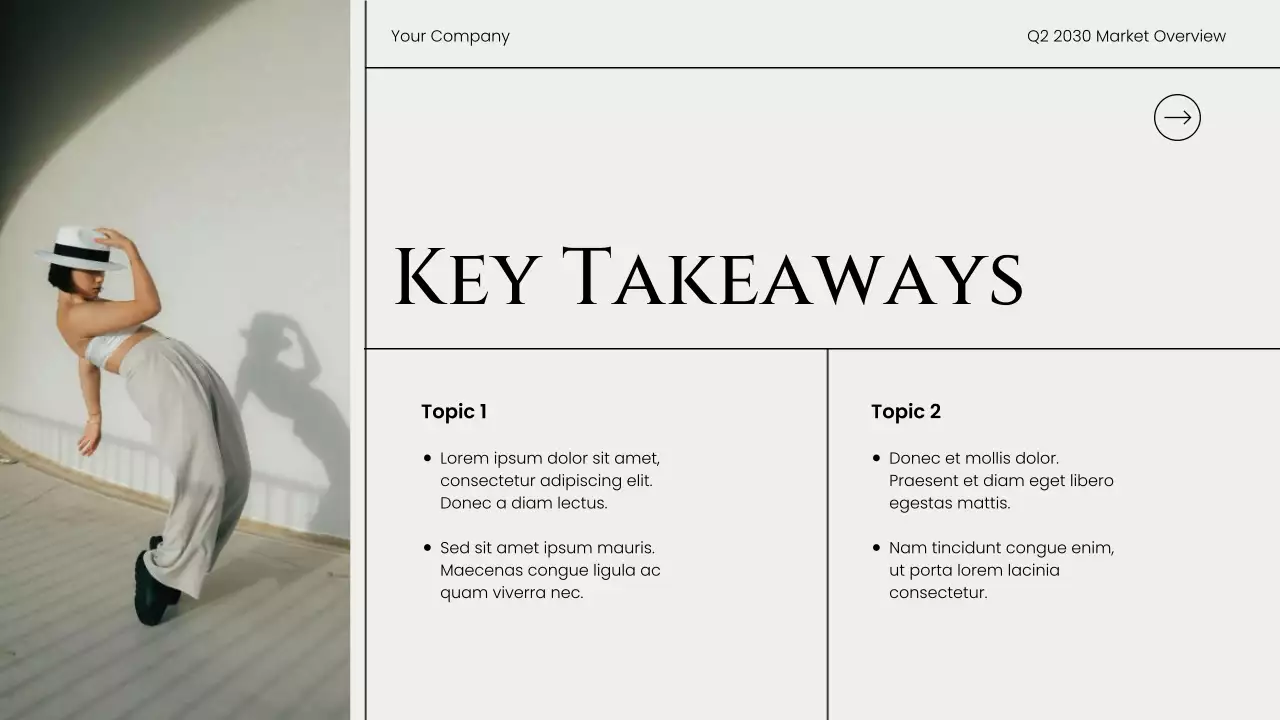 Grey Modern Market Overview Report Presentation