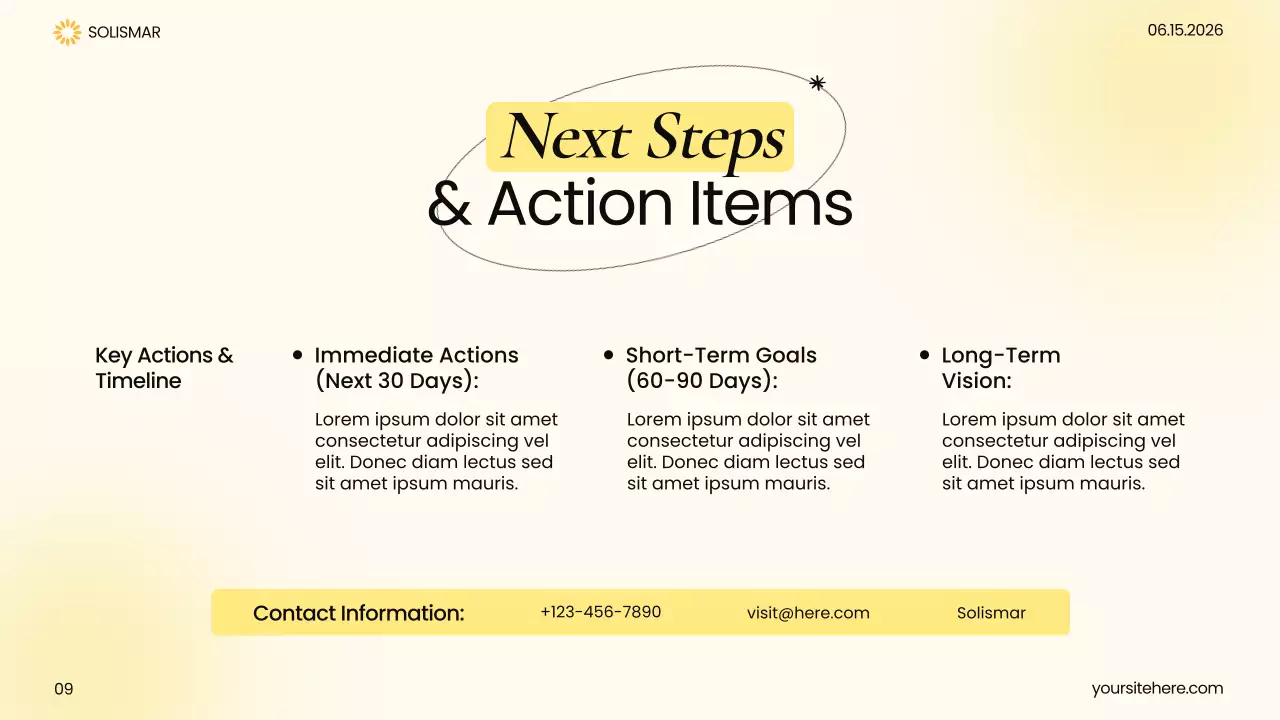 Yellow Modern Healthcare Insights Presentation