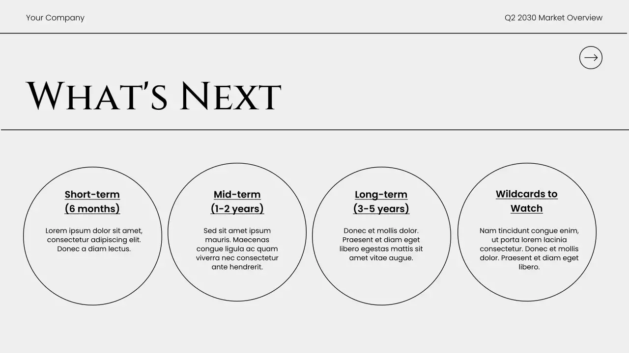 Grey Modern Market Overview Report Presentation