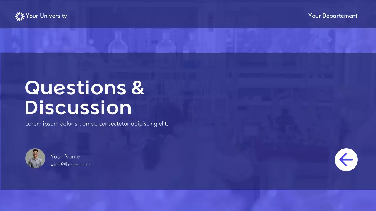 Blue Modern Research Proposal Presentation