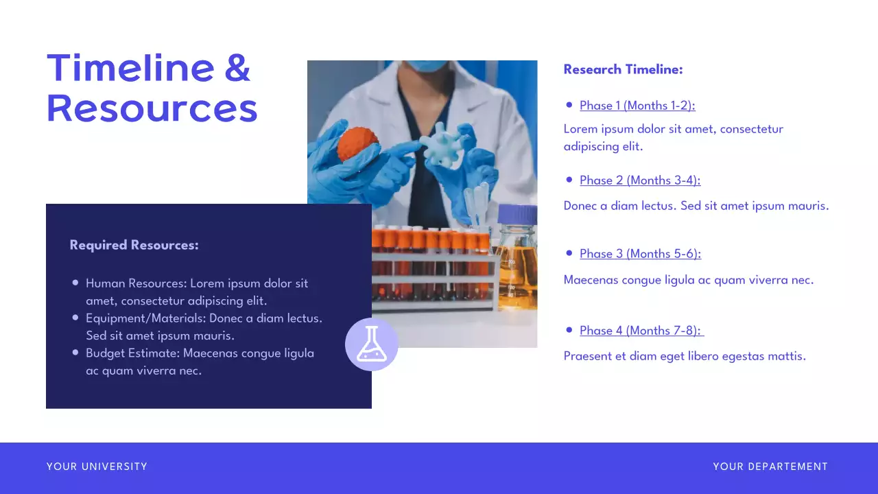 Blue Modern Research Proposal Presentation