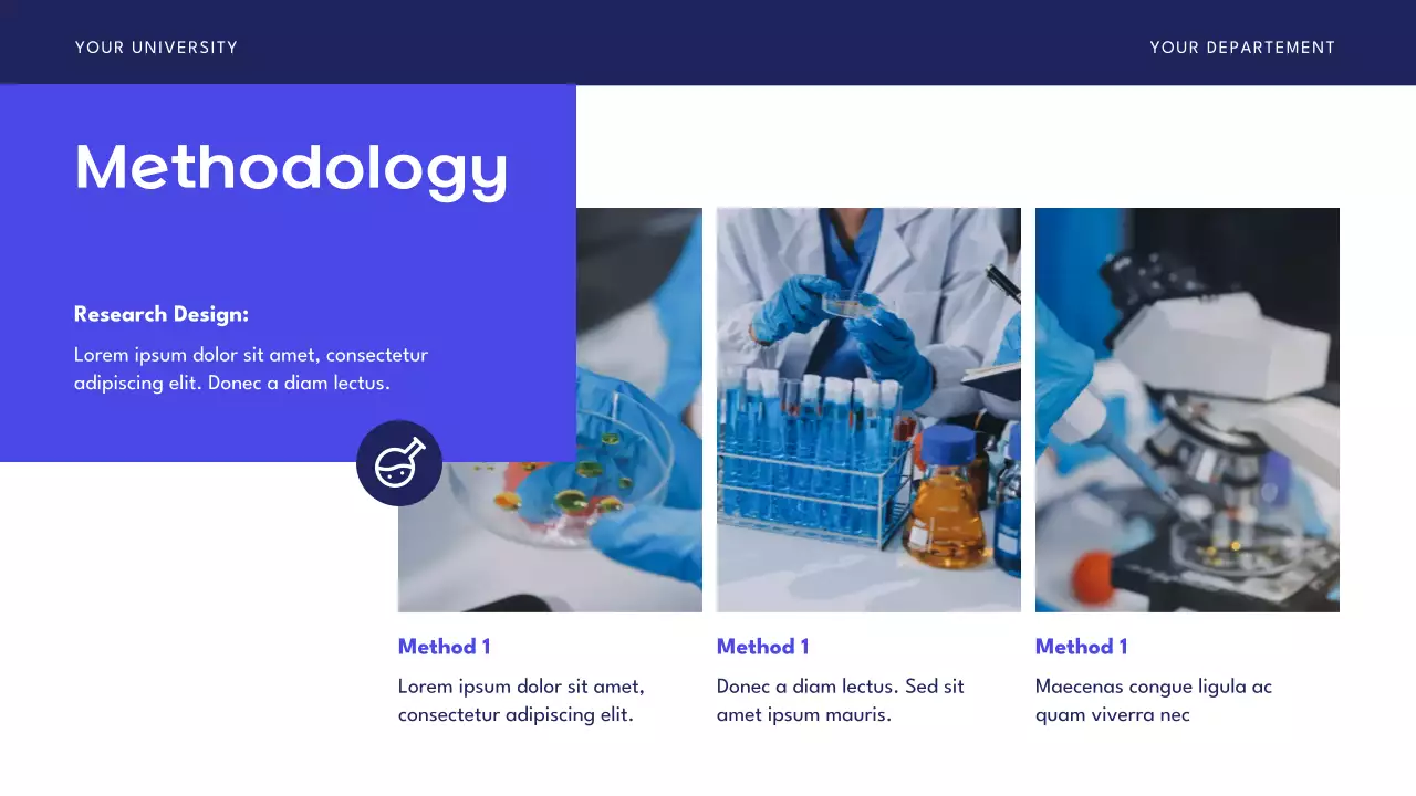 Blue Modern Research Proposal Presentation