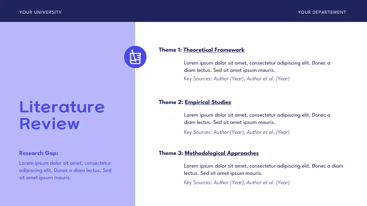 Blue Modern Research Proposal Presentation