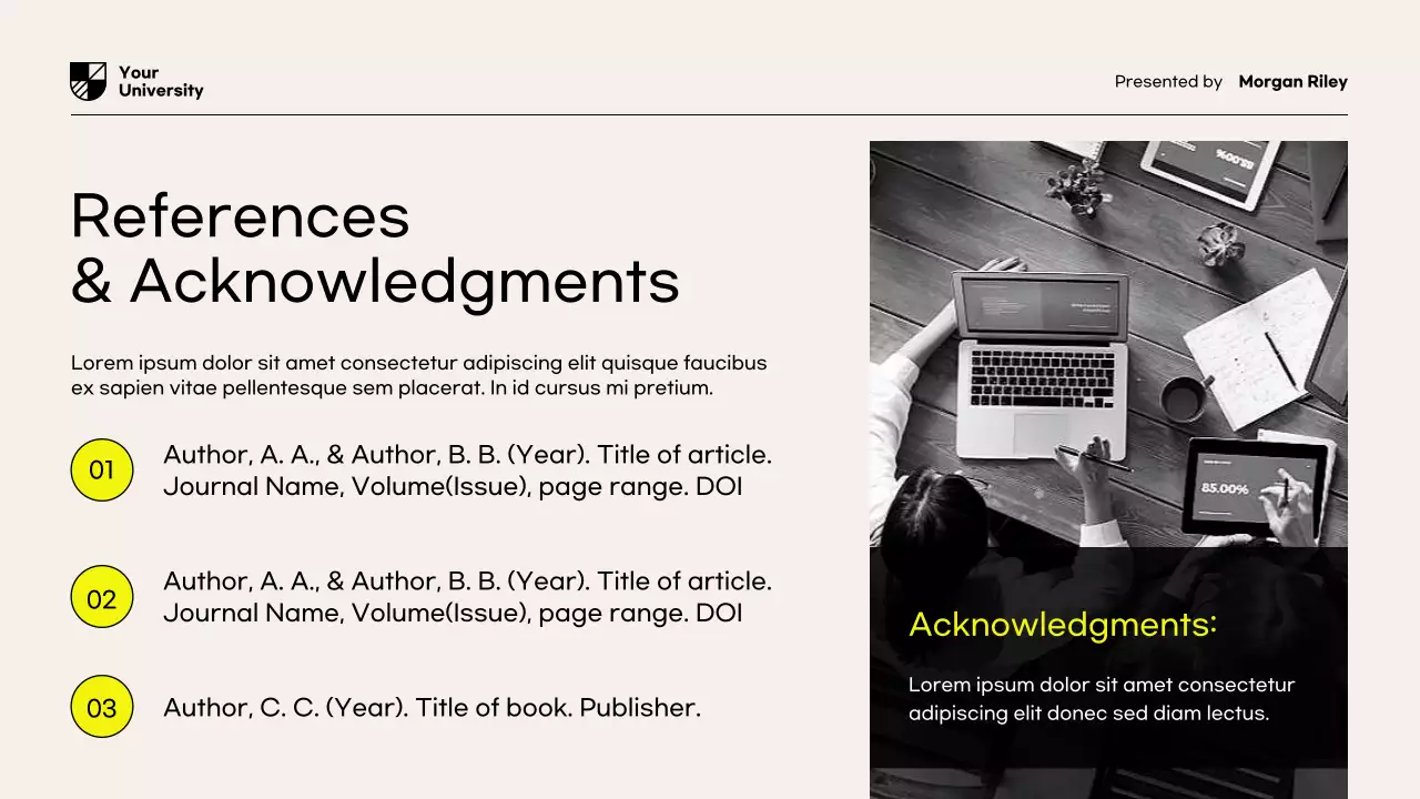 Yellow Modern Research Proposal Document Presentation