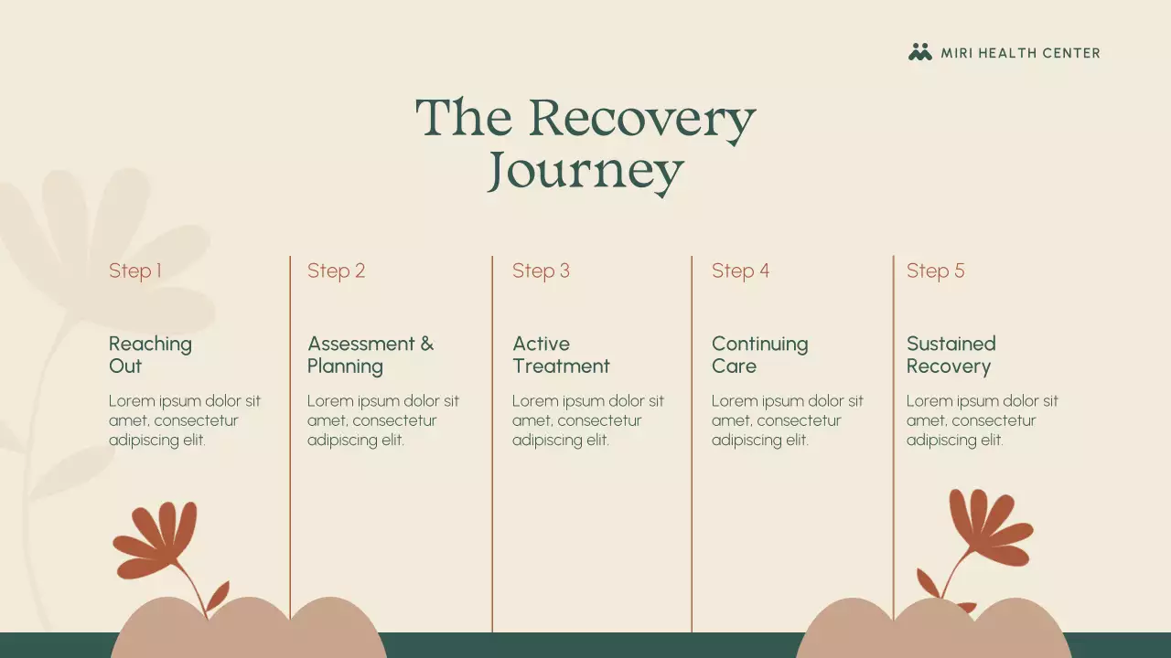 Beige and Green Substance Abuse Recovery Presentation