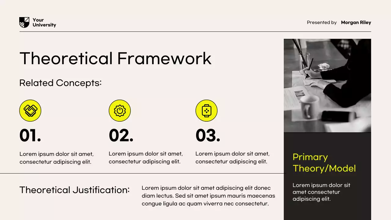 Yellow Modern Research Proposal Document Presentation