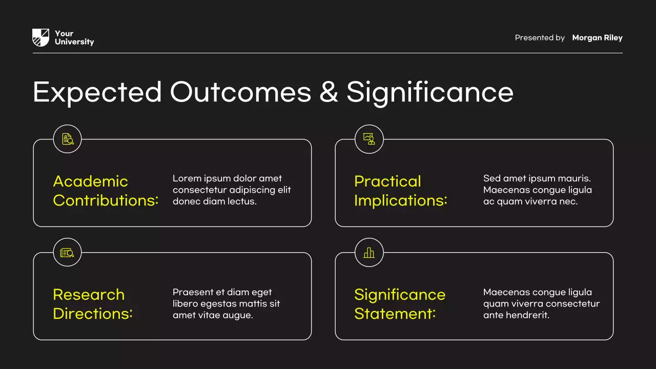 Yellow Modern Research Proposal Document Presentation