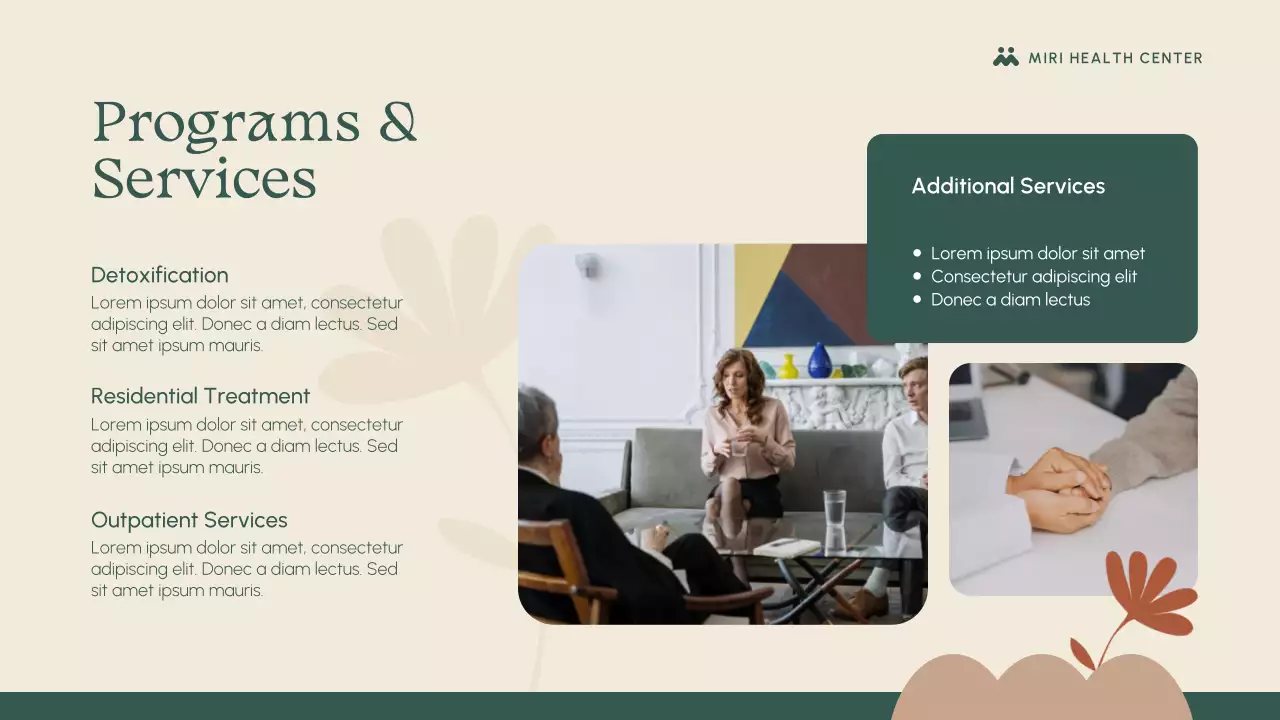 Beige and Green Substance Abuse Recovery Presentation