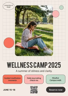 Beige Modern Wellness Event