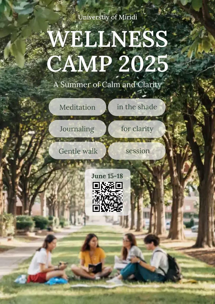 Green Nature Wellness Invitation