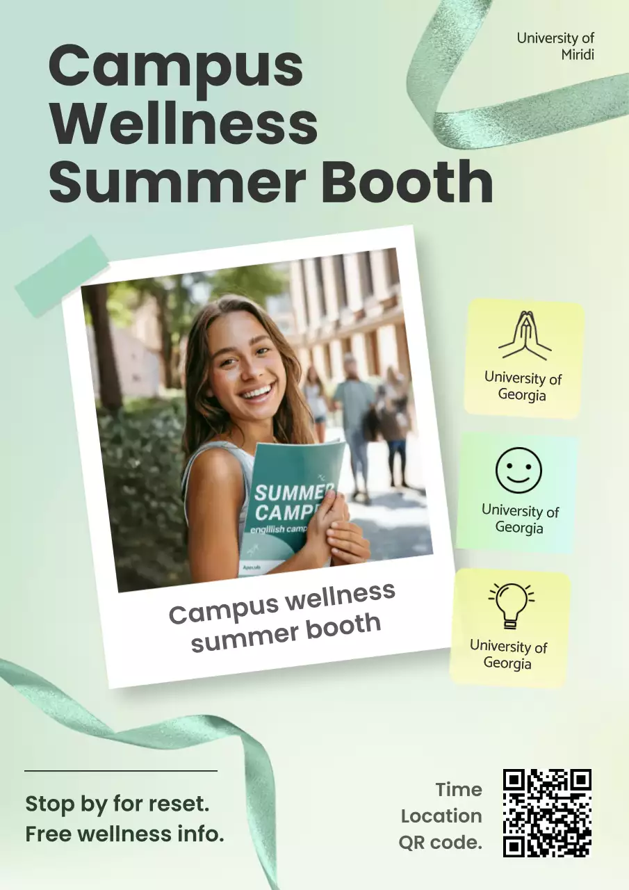 Campus Modern Wellness Booth Promotion