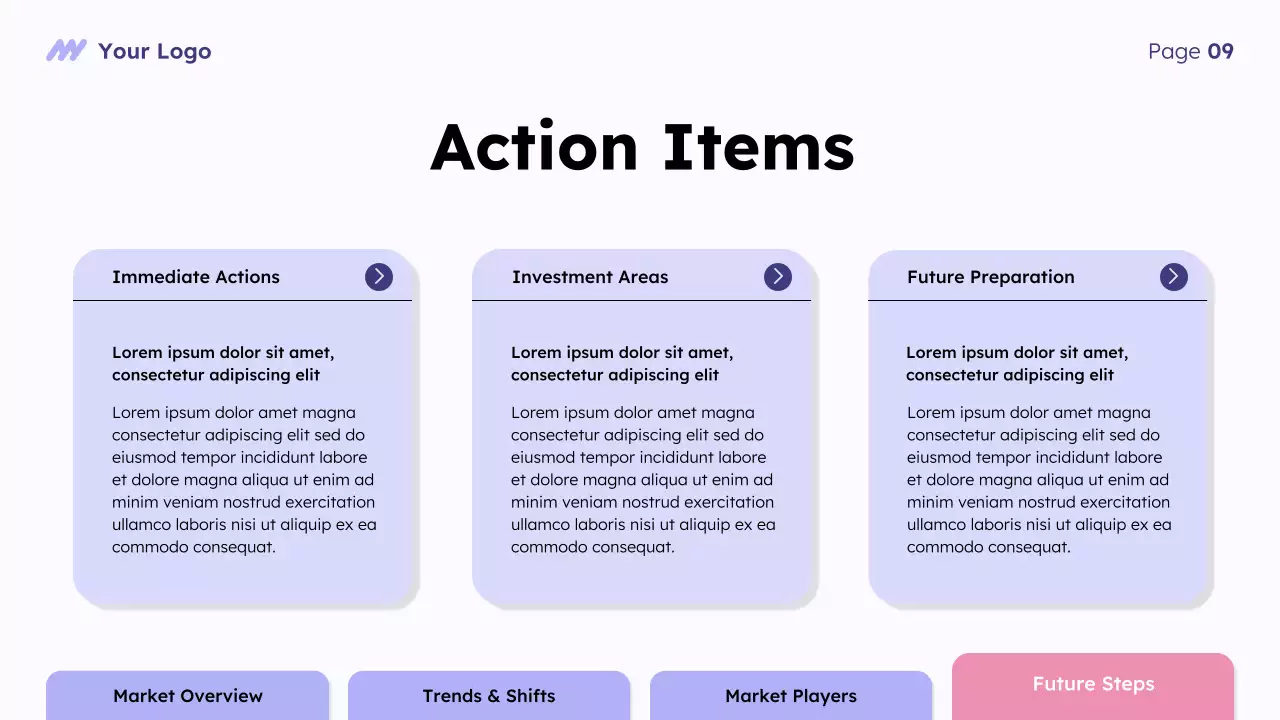 Purple Modern Market Overview Presentation