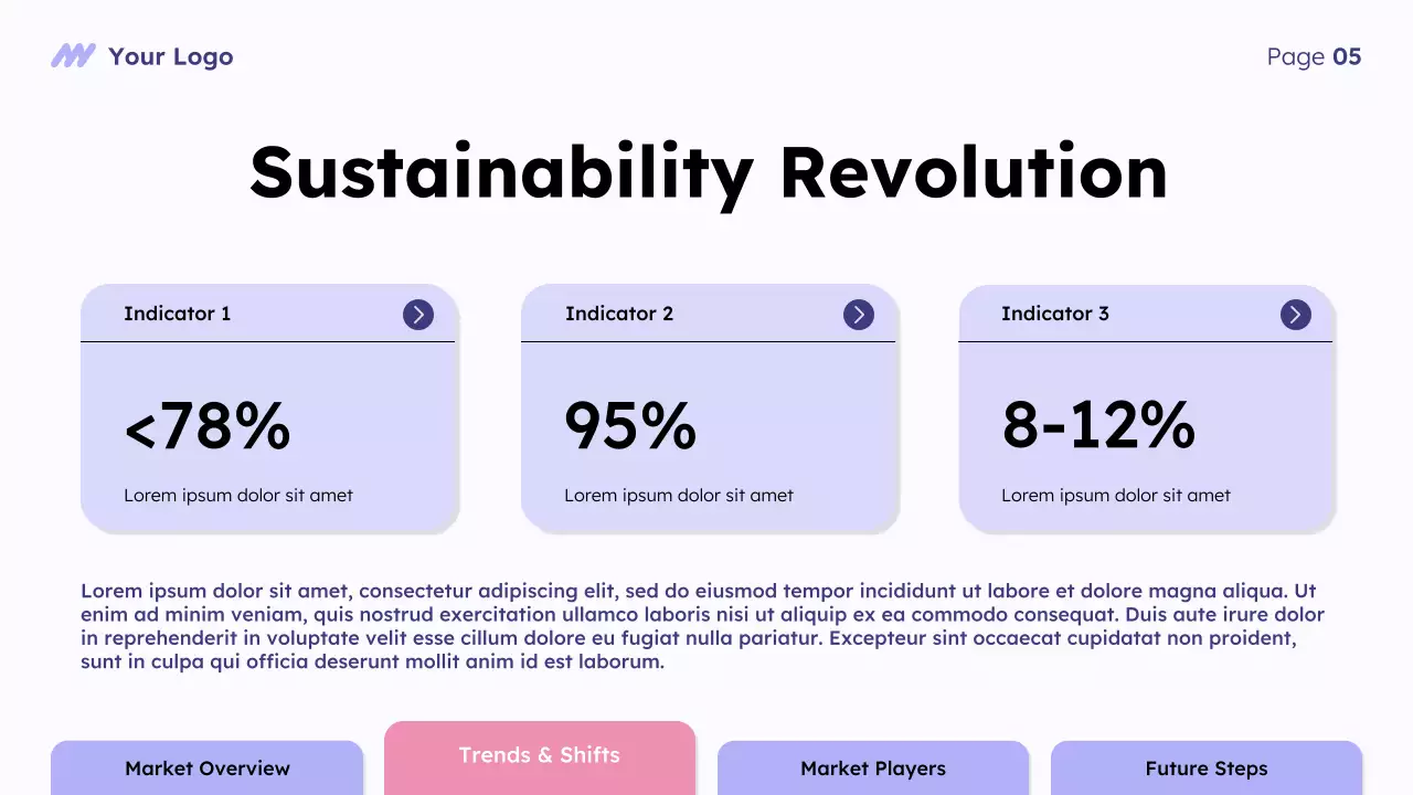 Purple Modern Market Overview Presentation