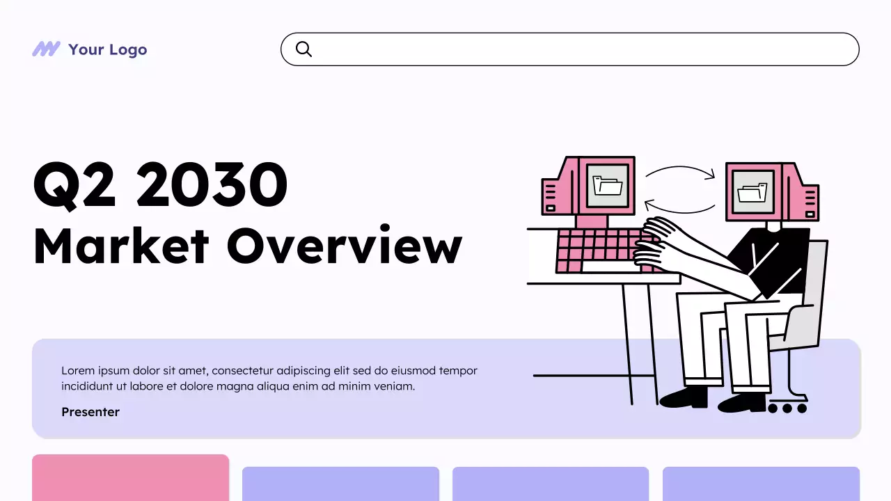 Purple Modern Market Overview Presentation