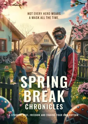 Green Retro Spring Event Poster