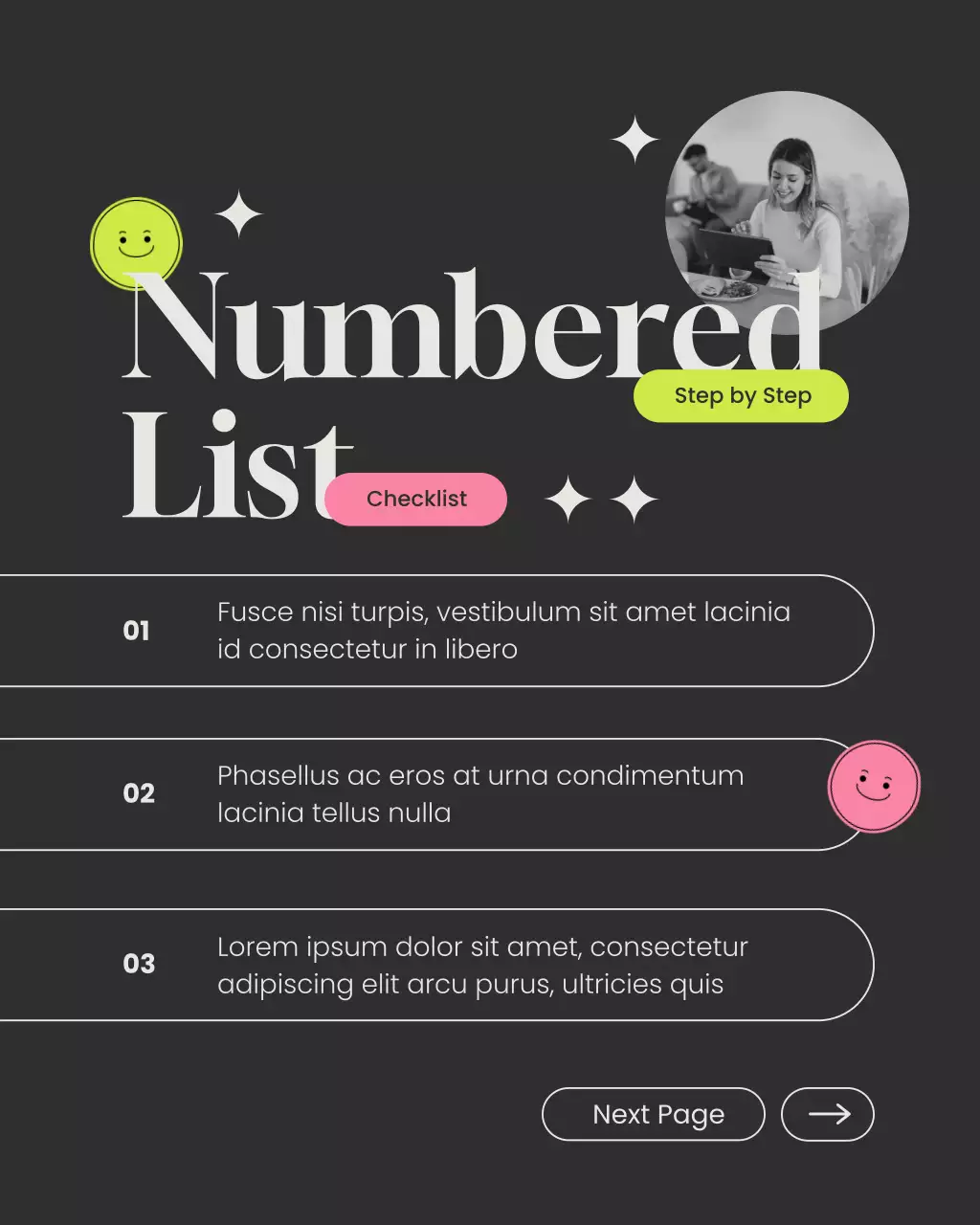 Black and Gray Modern Content Creation Tips Instagram Post