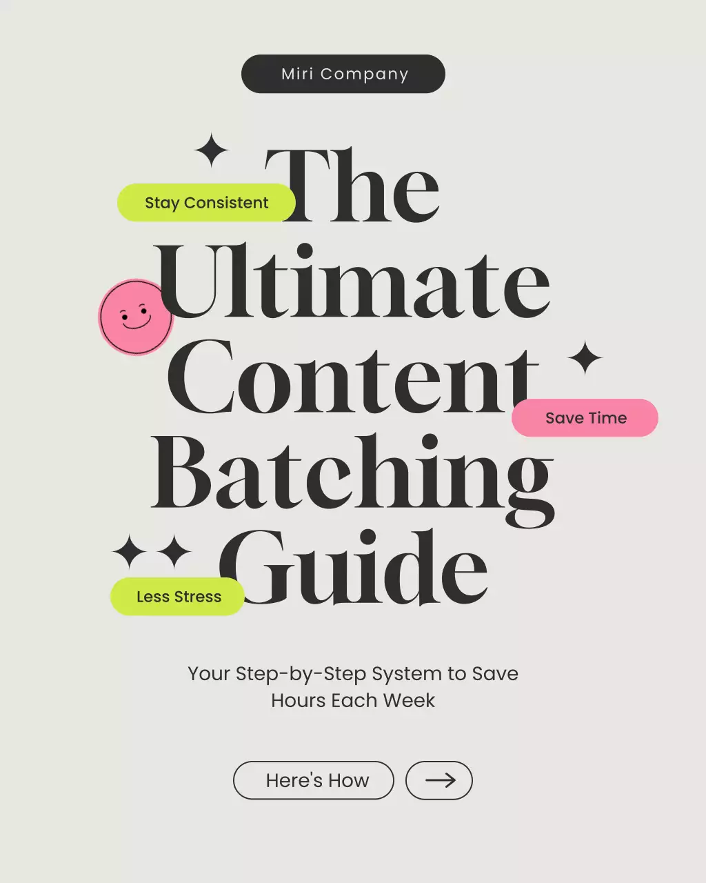 Black and Gray Modern Content Creation Tips Instagram Post