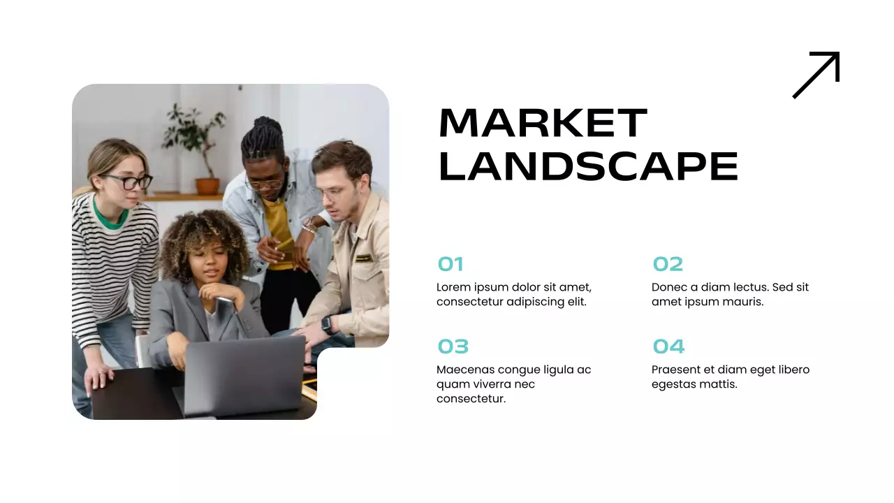 Teal and Black Modern Market Overview Presentation