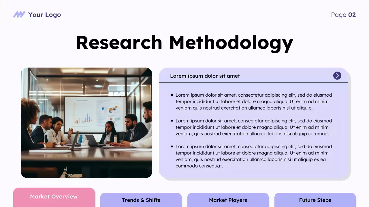 Purple Modern Market Overview Presentation