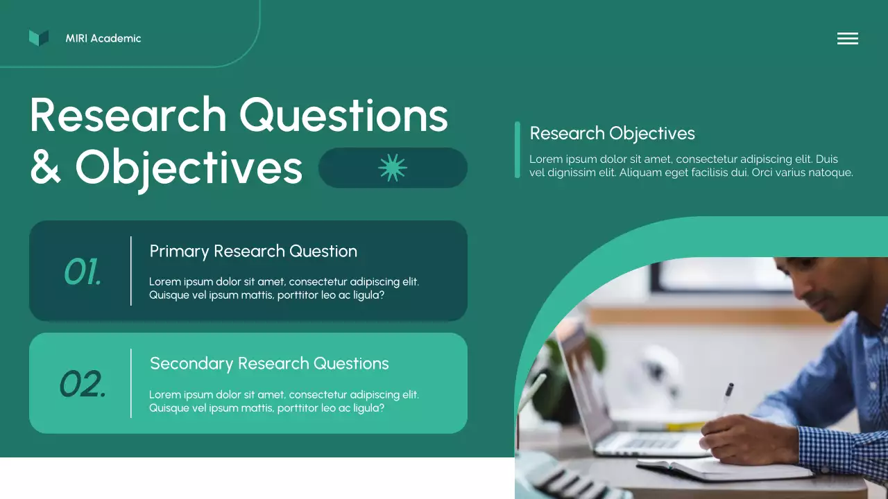 Green Modern Research Proposal Presentation