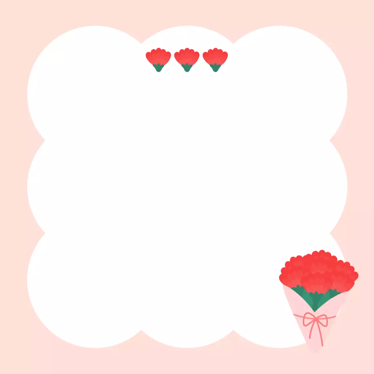 핑크 아기자기한 기념 포토프레임