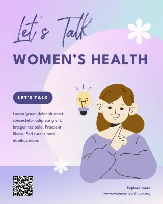 Purple Simple Women's Health Promotion Instagram Post