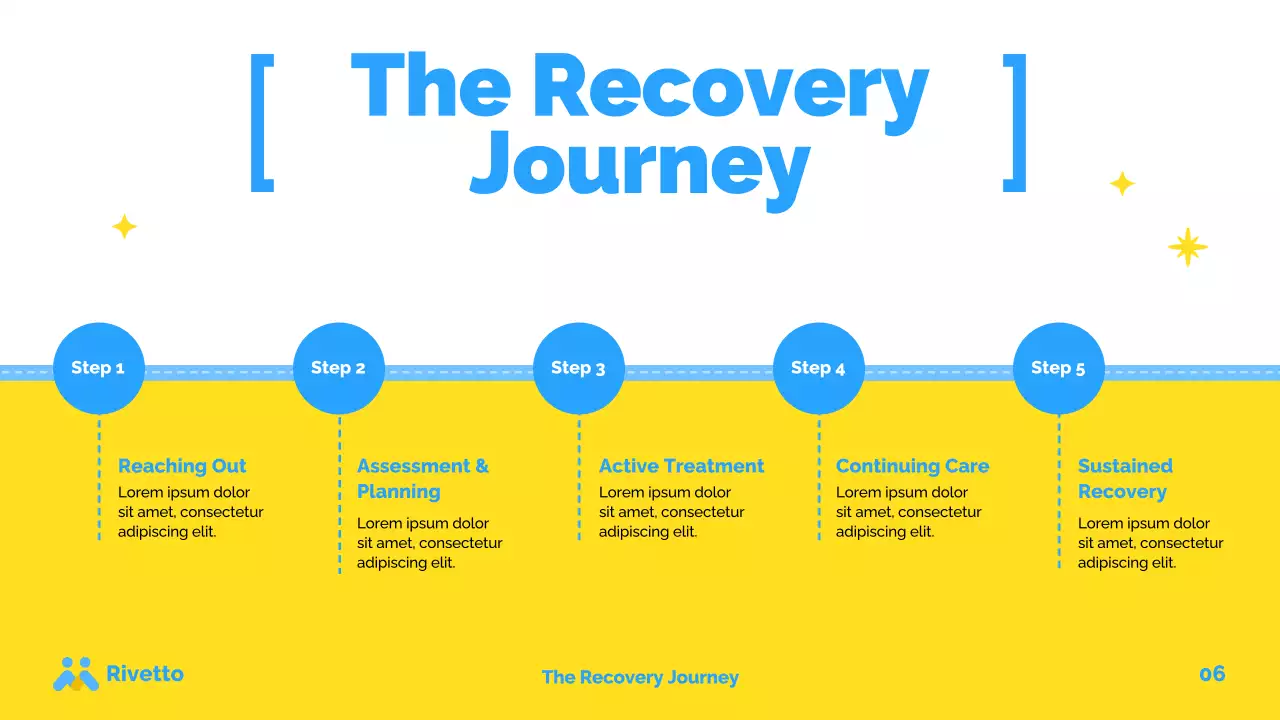 Blue Modern Recovery Announcement Presentation