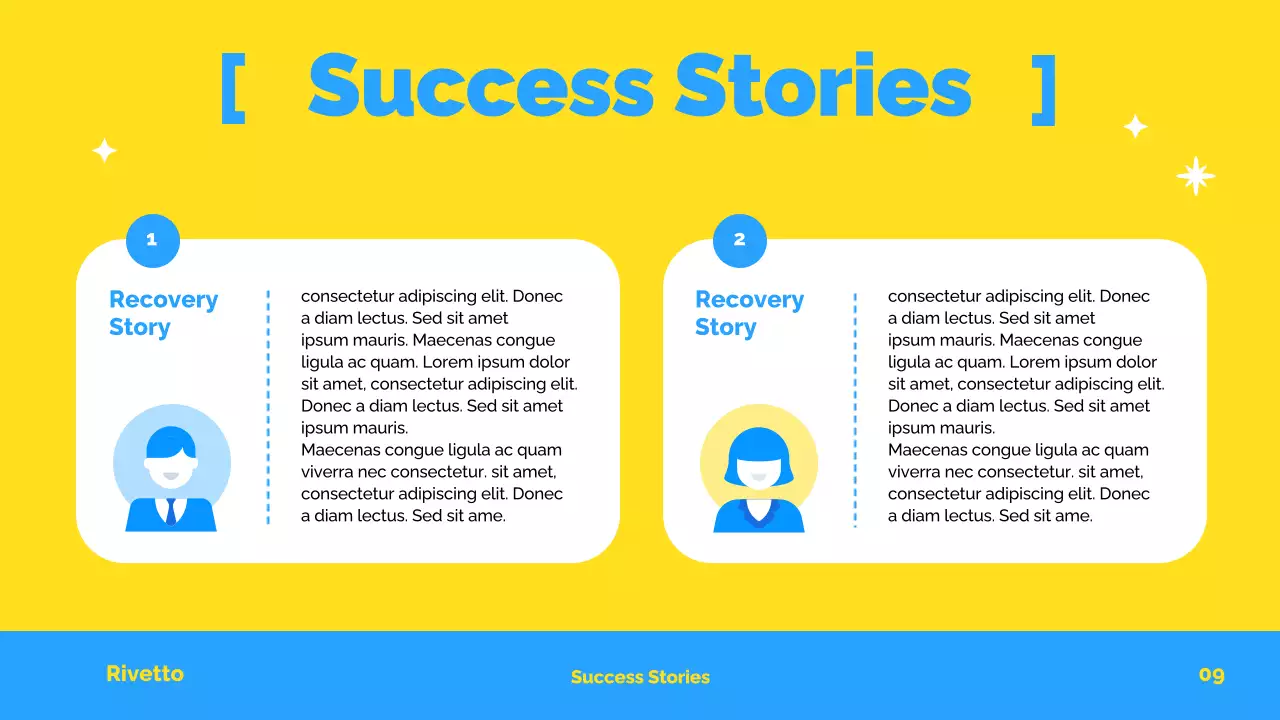 Blue Modern Recovery Announcement Presentation