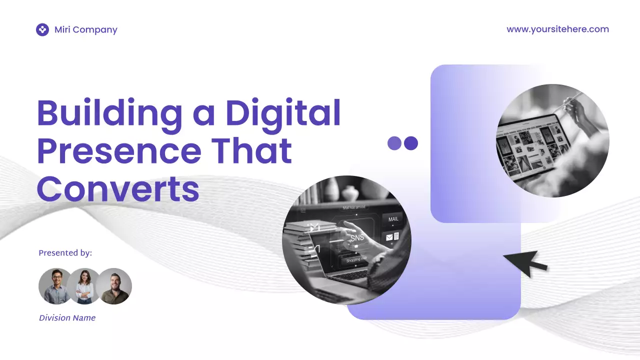 Purple Modern Digital Marketing Presentation