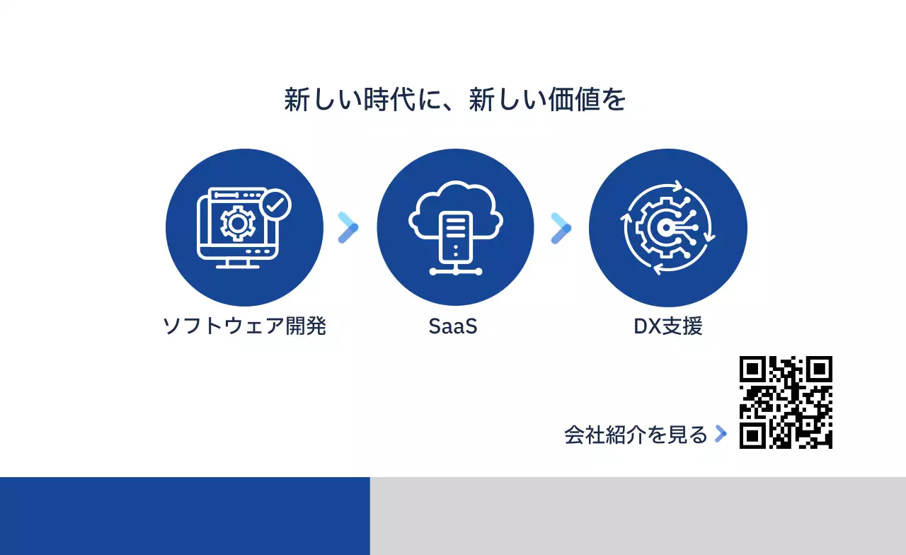 青 シンプル ビジネス 名刺 ライン部分強調