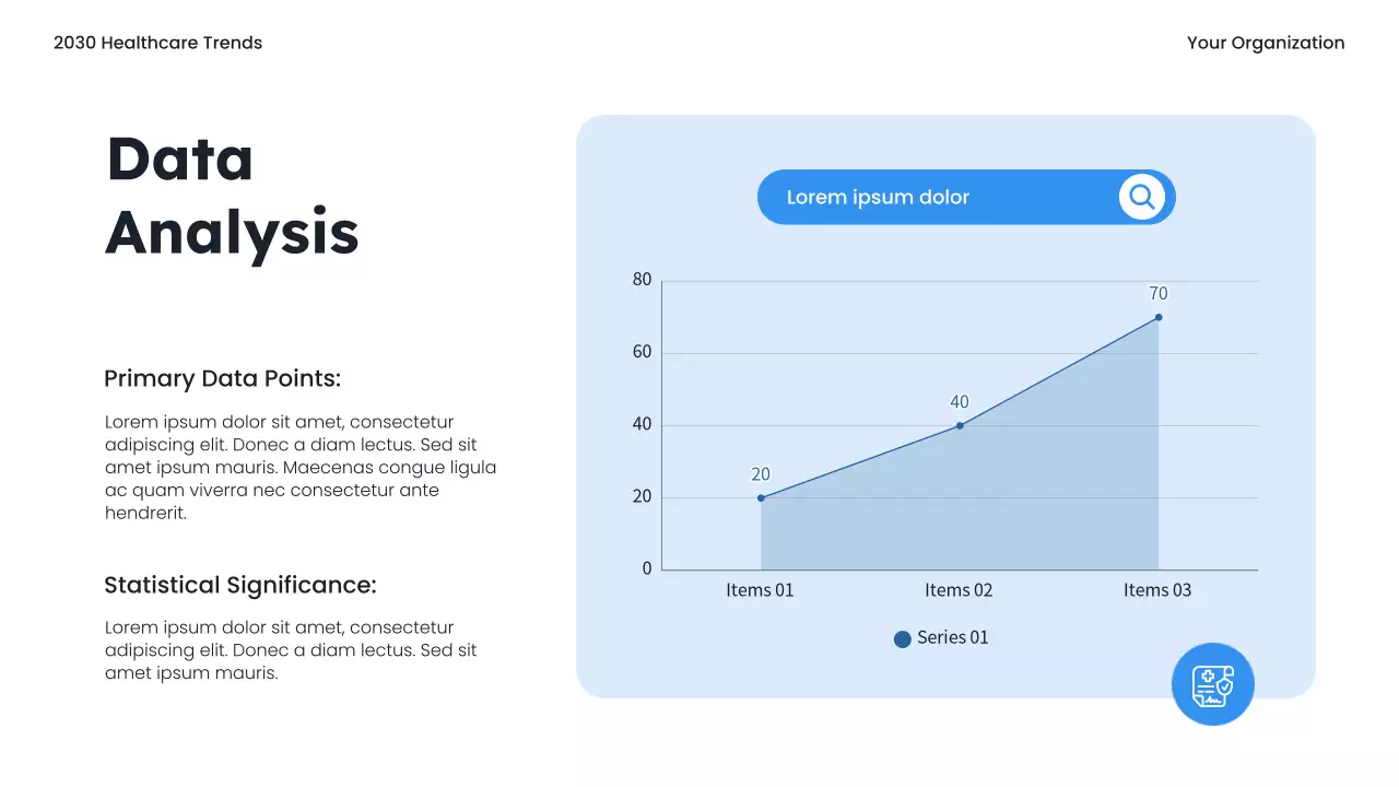 Blue Modern Healthcare Trends Report Presentation