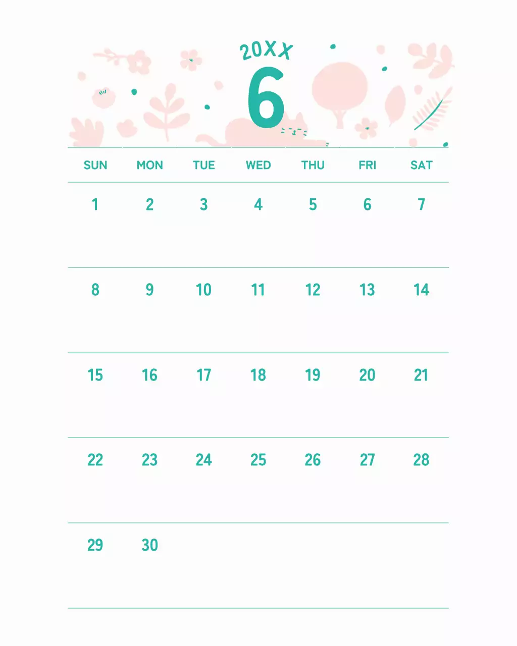 カラフル かわいい カレンダー 予定表