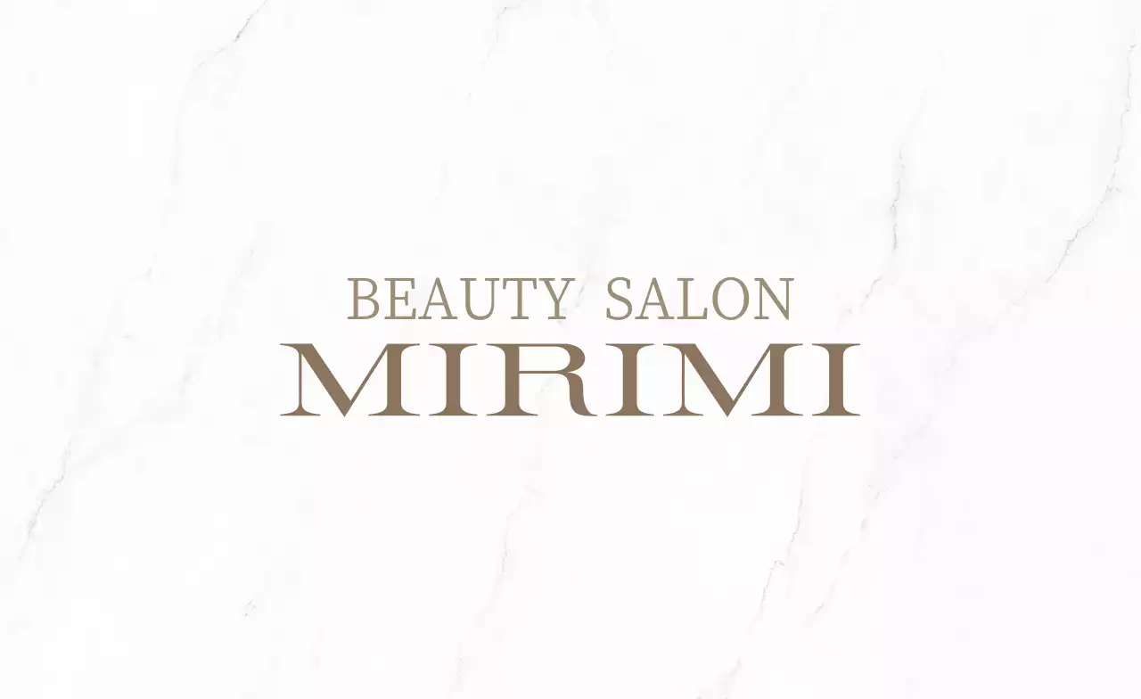 白 大理石模様 美容 名刺 シンプルおしゃれ