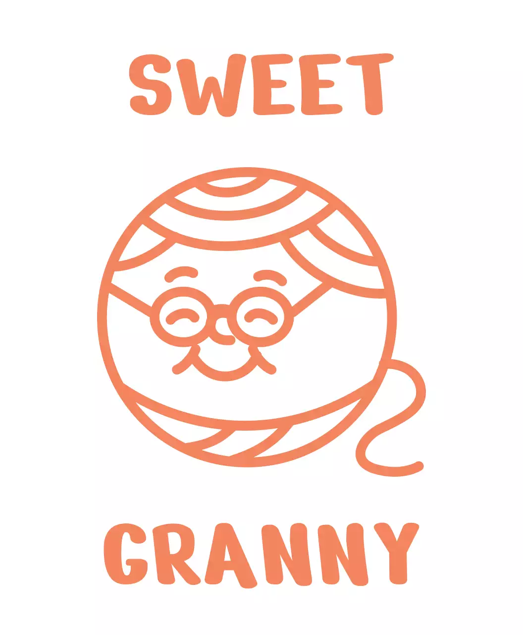 주황 심플 가족 포스터